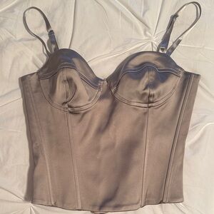 Aritzia Ashen Bustier Top